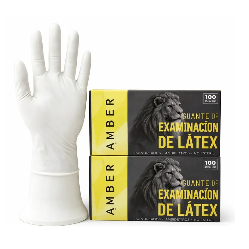 Los guantes de látex AMBER — equipo médico en Lima, Perú | Webley
