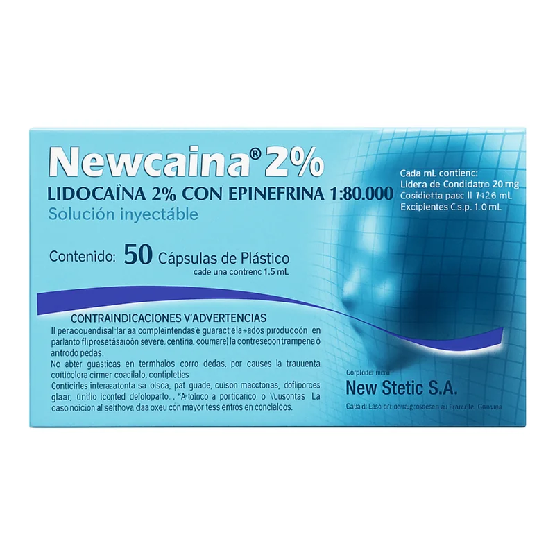 Newcaina 2% con Epinefrina 1:80,000 en Lima Peru - Webley