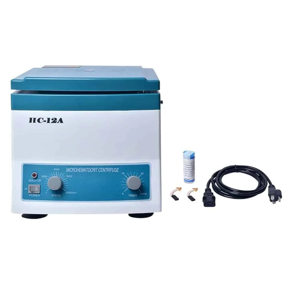 Microcentrifuga Mecánica Para Hematocrito – 24 Capilares — equipo médico en Lima, Perú | Webley