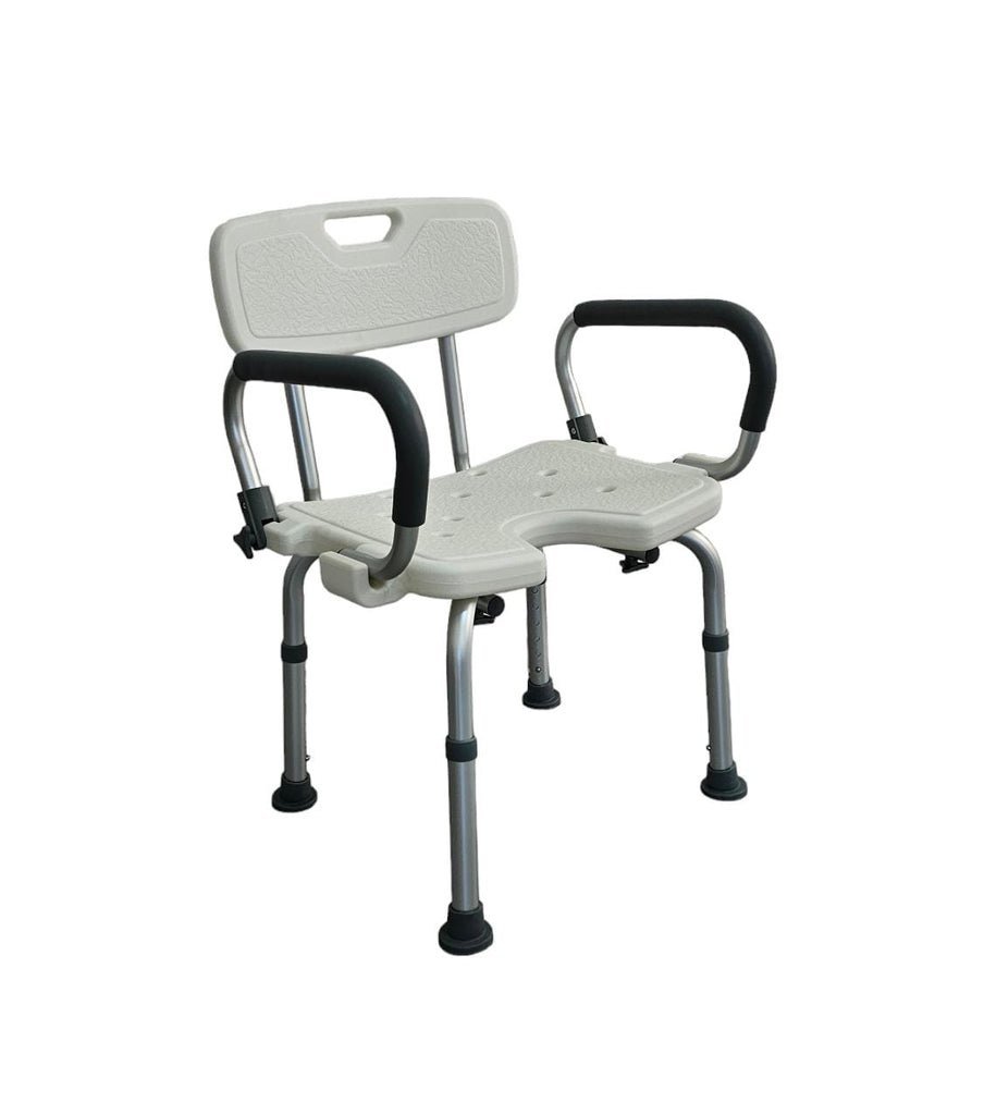 Silla de Ducha con Brazos Abatibles y Abertura — equipo médico en Lima, Perú | Webley