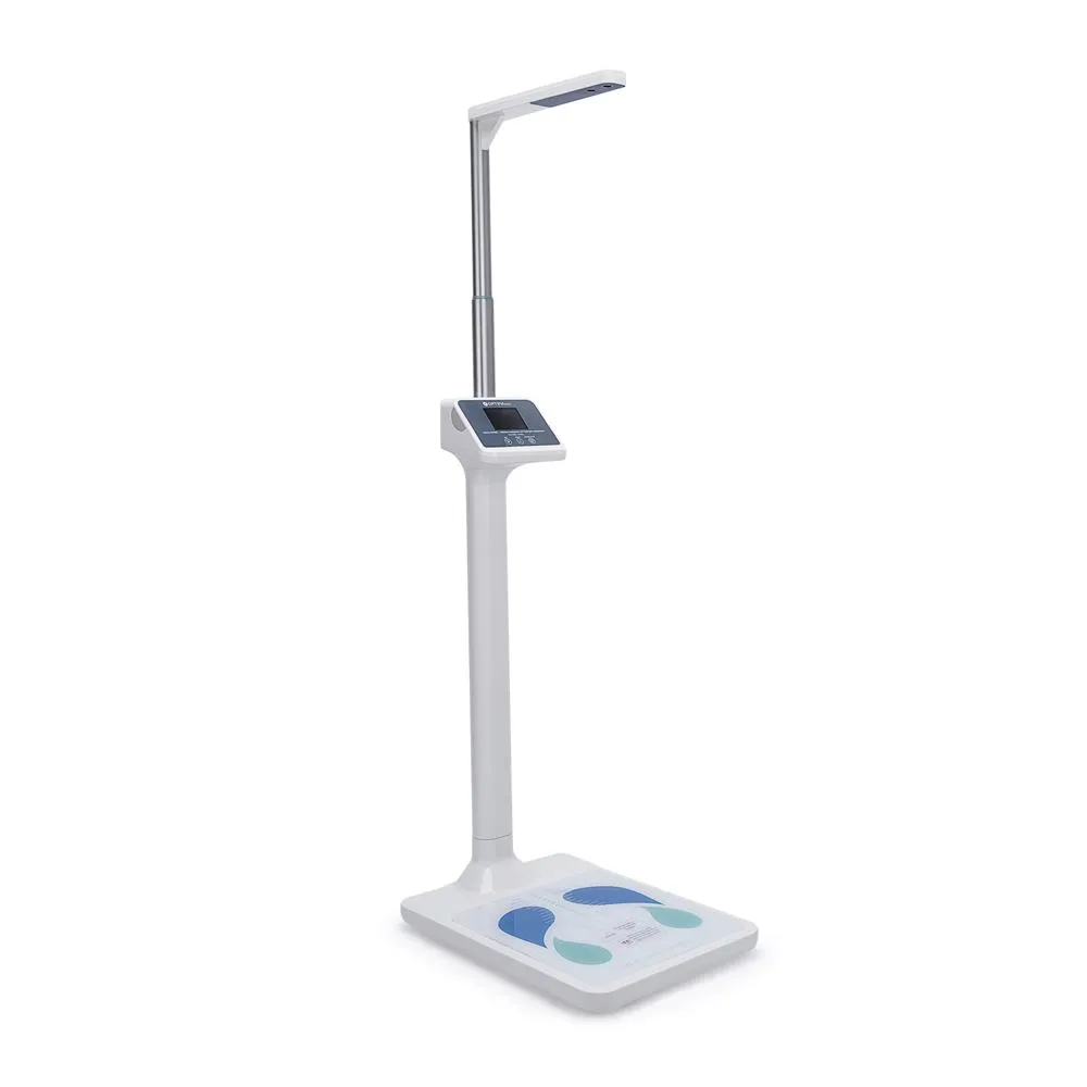 Balanza digital Optima CP30B con Tallímetro Ultrasónico y Análisis Corporal — equipo médico en Lima, Perú | Webley