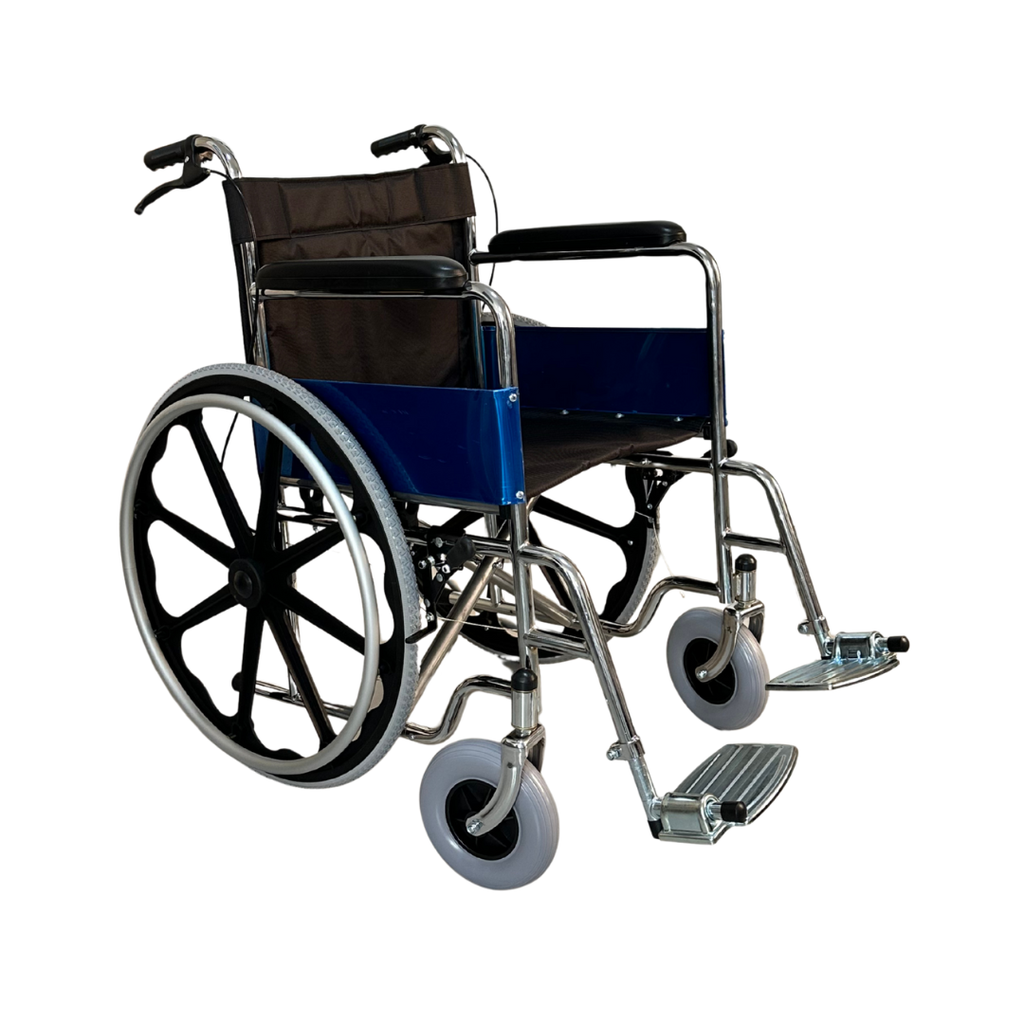 Silla de Ruedas Estándar Plegable con Freno de mano en Lima Peru - Webley
