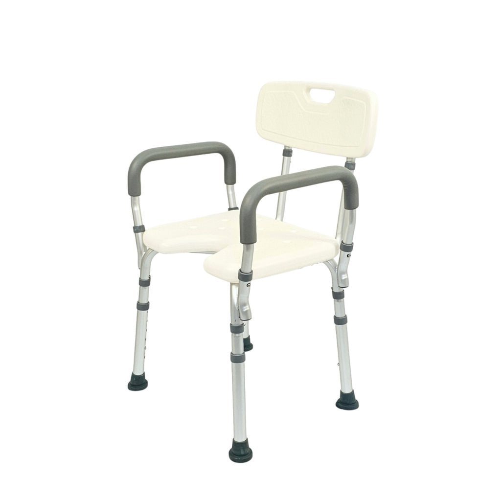 Silla De Ducha Con Abertura En U Brazo Desmontable Aluminio — equipo médico en Lima, Perú | Webley