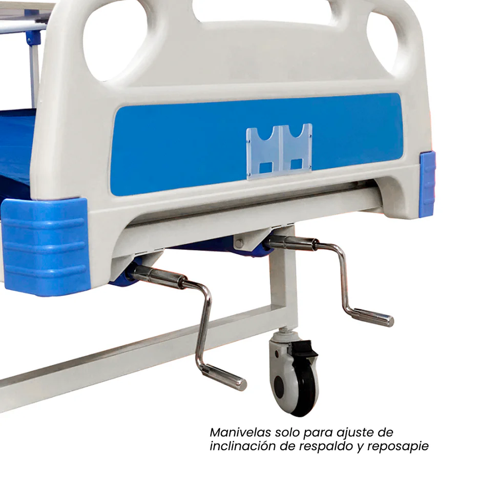 Cama Clínica Manual de 02 Manivelas - Image 4