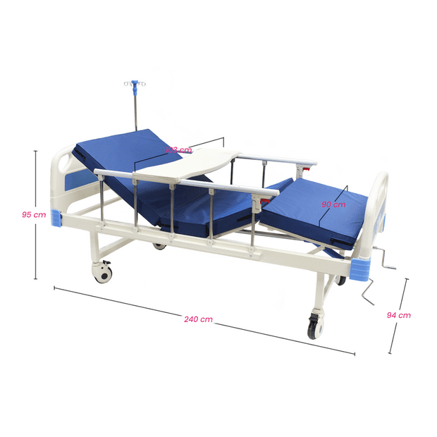 Cama Clínica Manual de 02 Manivelas - Image 7